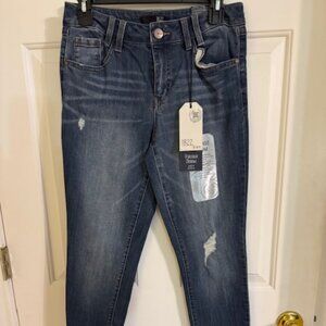 1822 Stretch Denim Size 6 | Mid Wash Slim Fit Jeans | Everyday Casual Minimalist